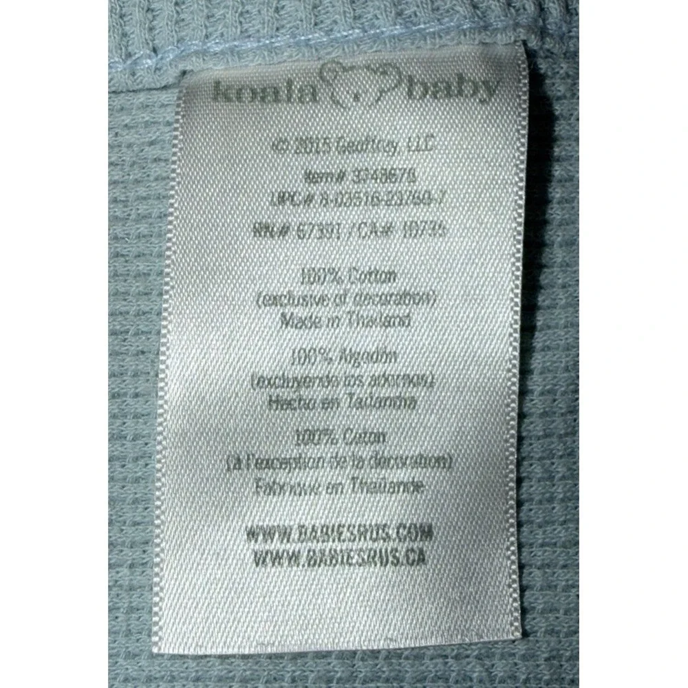 Koala Baby Woof Blue Puppy Dog Paw Prints Thermal Waffle Weave Receiving Blanket